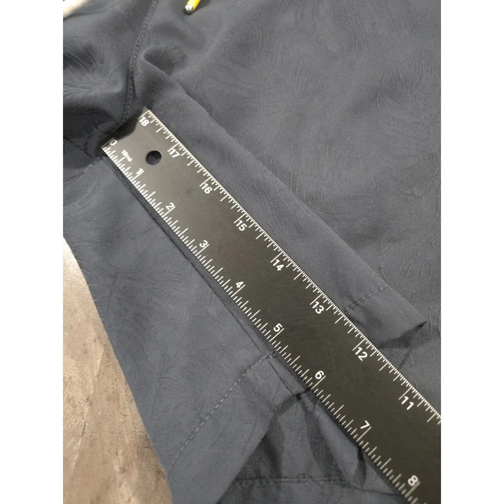 Tommy Bahama Naples Swim Trunks Mens XL Charcoal Layered Leaves Marlin Lined
